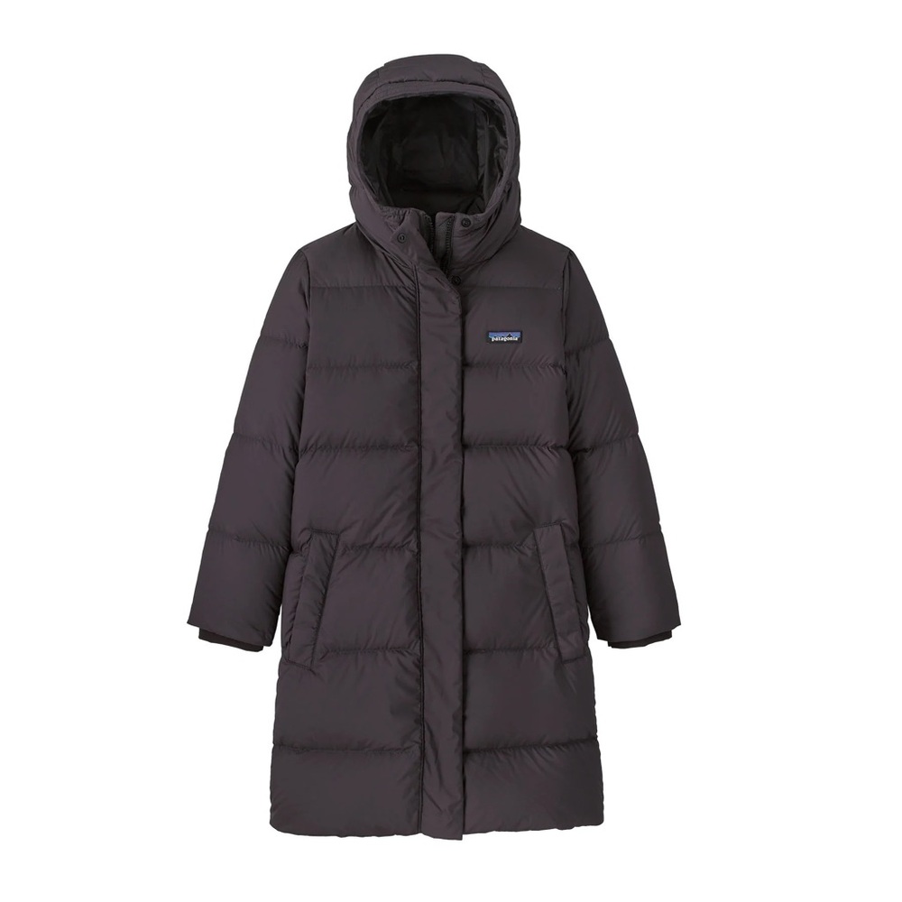 Patagonia Kids Silent Down Parka Coat Jacket~XL/14 Girls~Ink Black